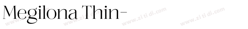 Megilona Thin字体转换